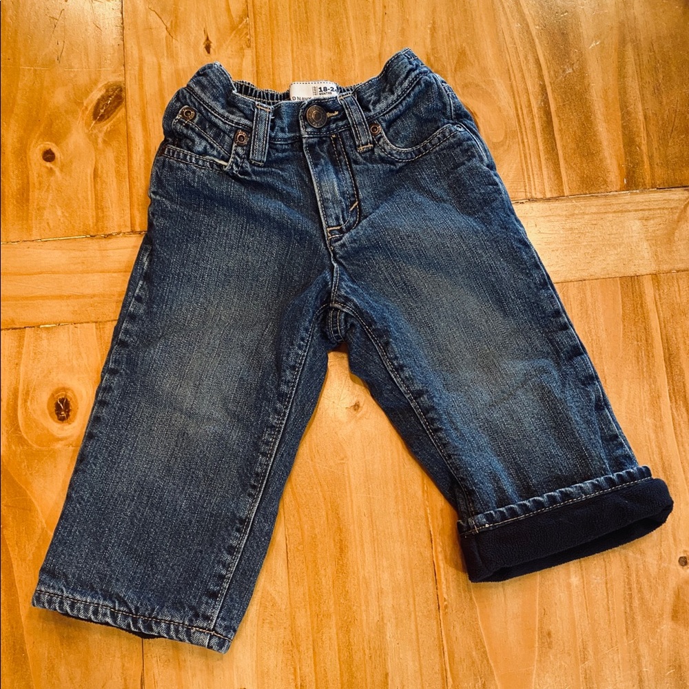 OLD NAVY - Fleece Lined Jeans - Size 18-24 months
